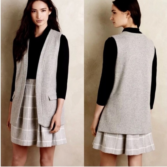Anthropologie Elevenses wool  blend vest Sz S - Picture 3 of 7